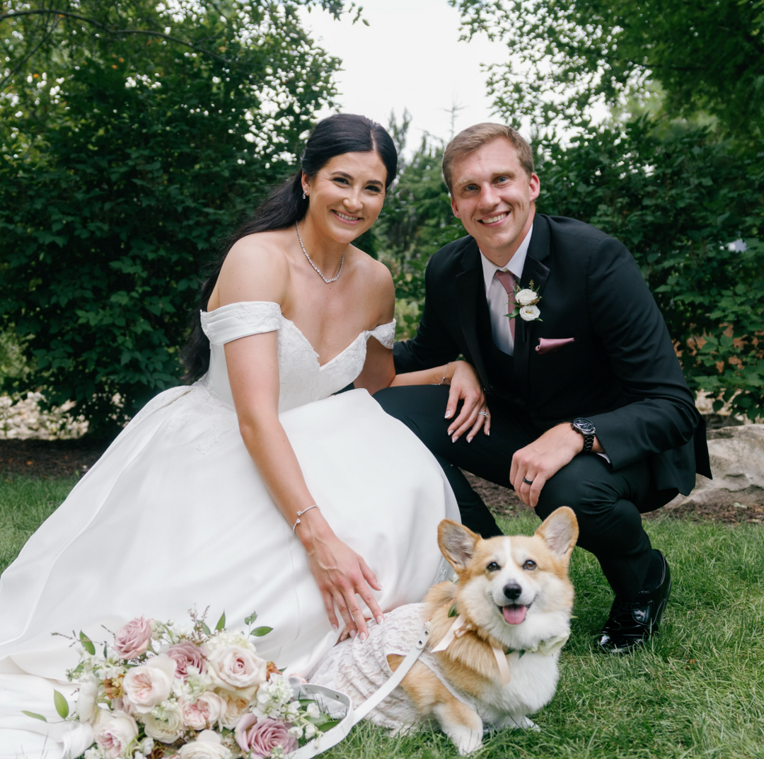 House of Furbaby Featured in People Magazine: WNBA Star Megan Gustafson's Corgi Wears Our Wedding Collection