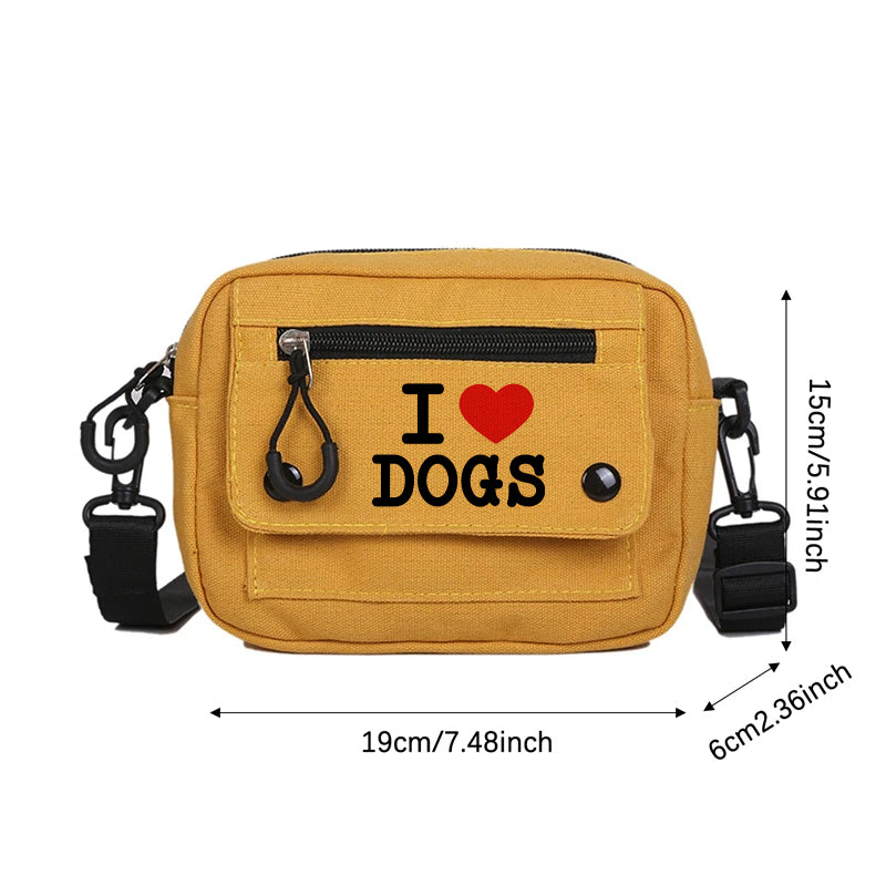 I Love Dogs Marigold Crossbody Bag