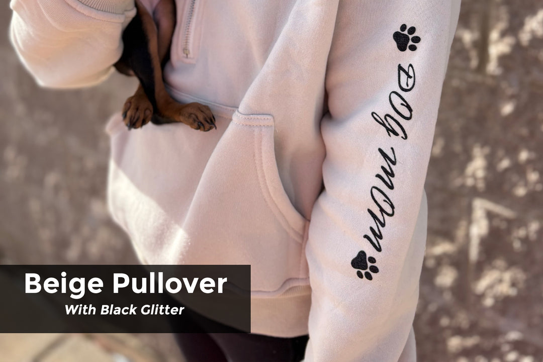 Plush Quarter Zip Dog Mom Pullover