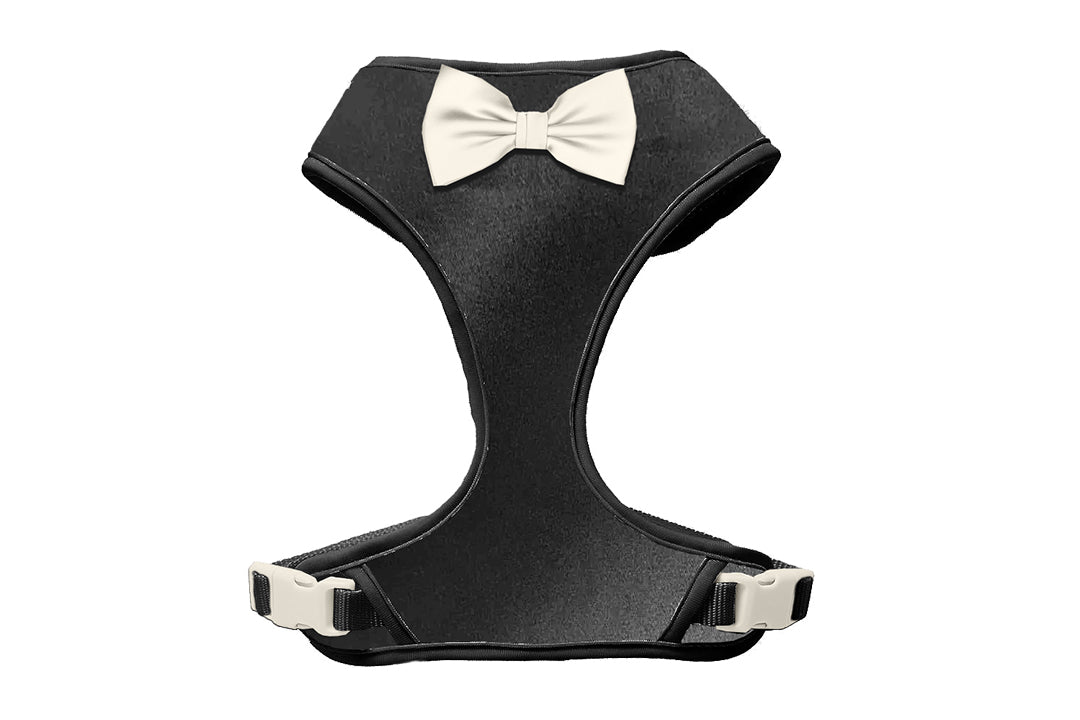 Distinguished Black harness- 15 bow color options