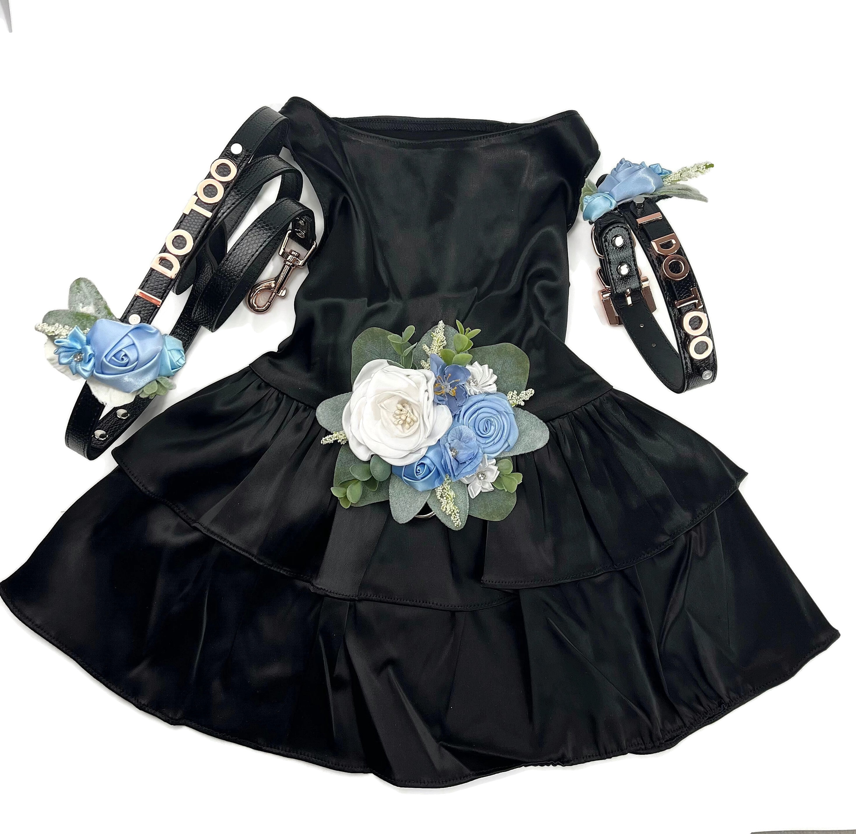 Satin Pet Dress | The Osie | 10 Color Options | Black