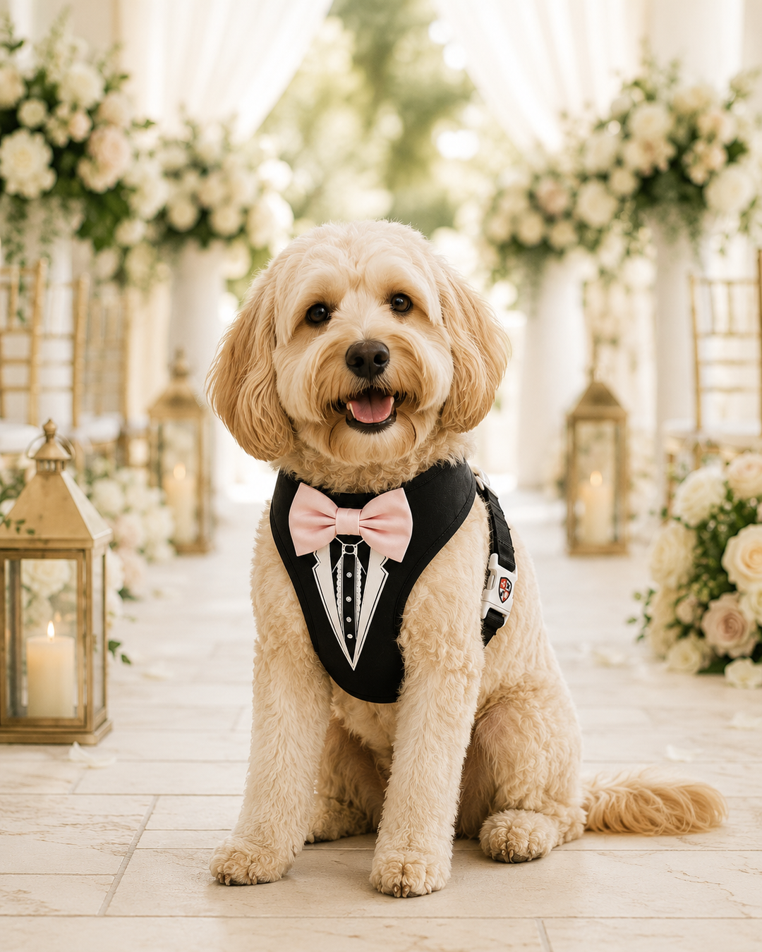 Groove Tuxedo Harness in Black | 30 Bowtie Color Options