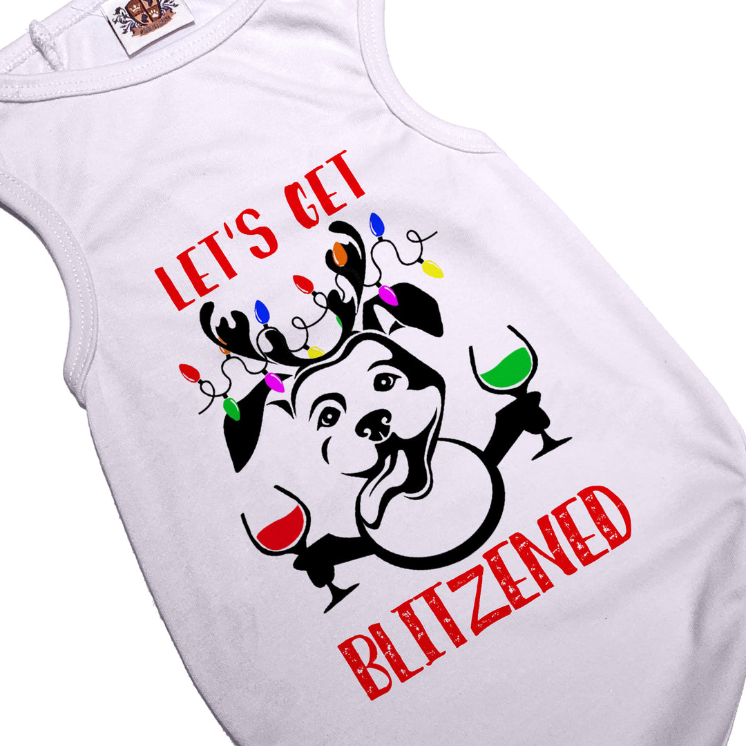 Holiday Dog Shirt | Let's Get Blitzened