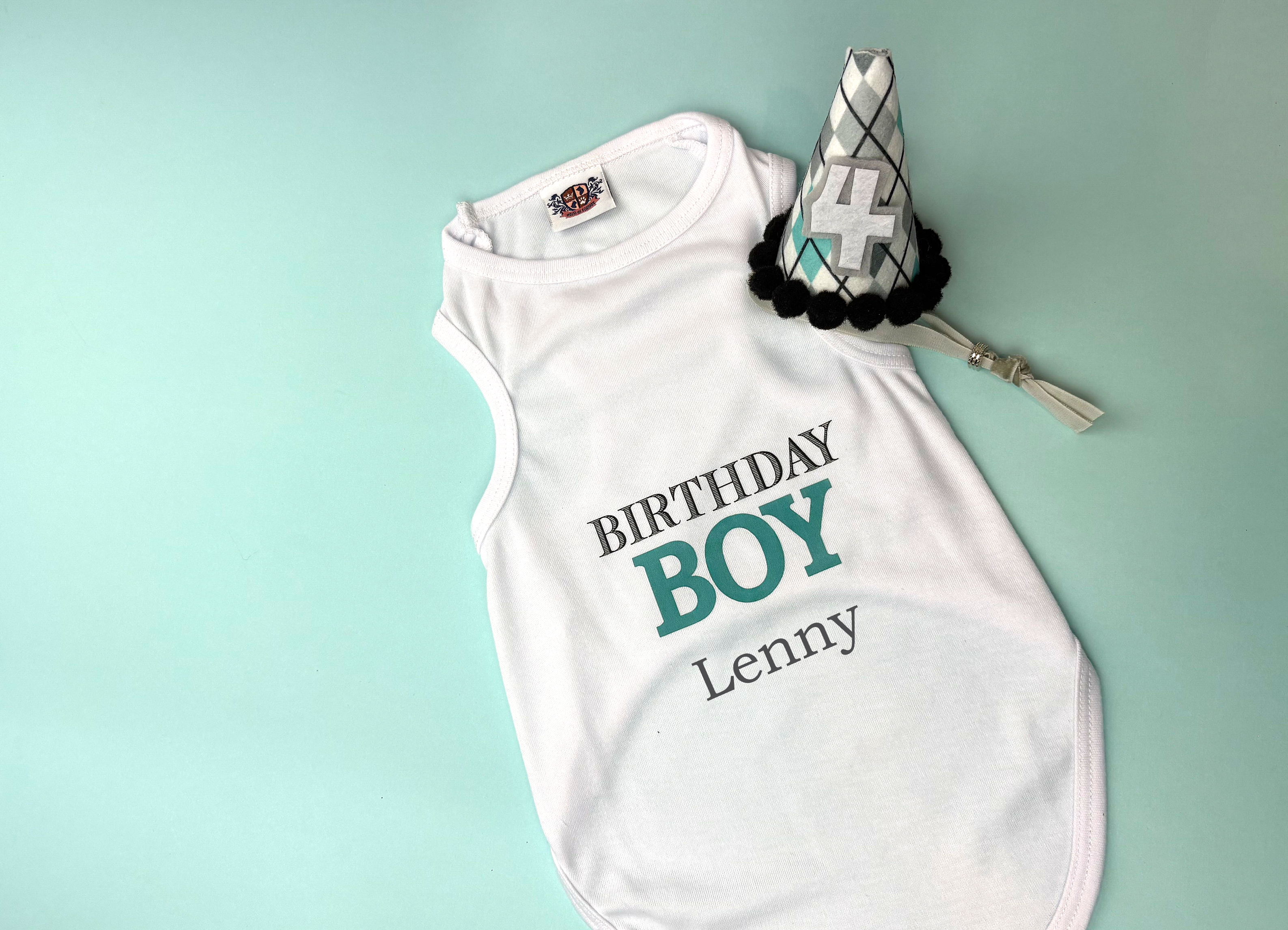 Personalized Birthday Blue Diamond Outfit Bundle