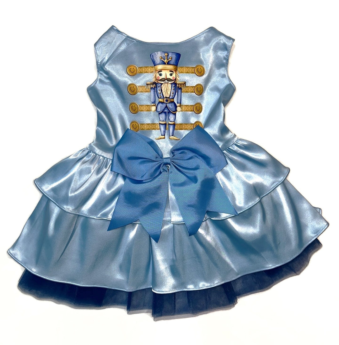 Holiday Dog Dress | The Nutcracker Princess in blue