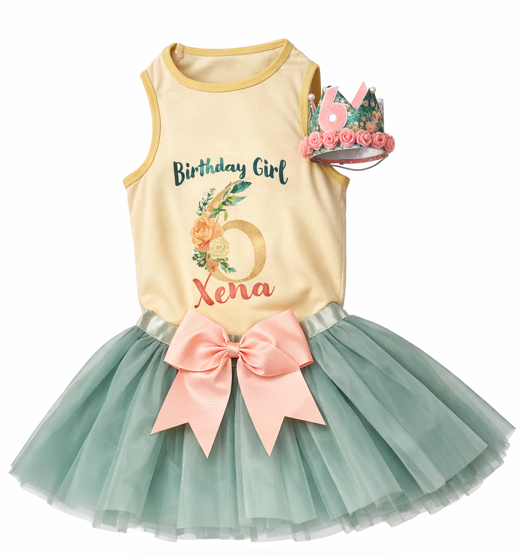 Personalized Garden Girl Birthday outfit | Birthday Girl