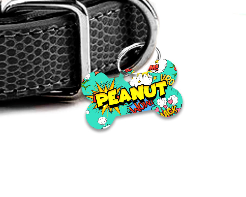 Pet ID Tag | Boom Pow Superhero