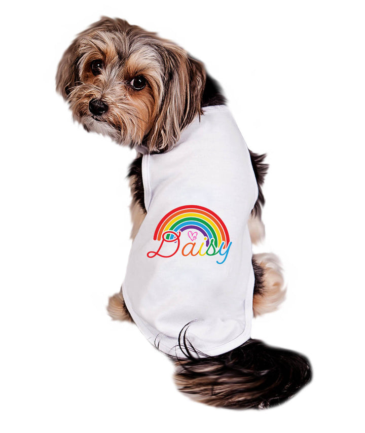 Personalized Rainbow Pride Dog Tee