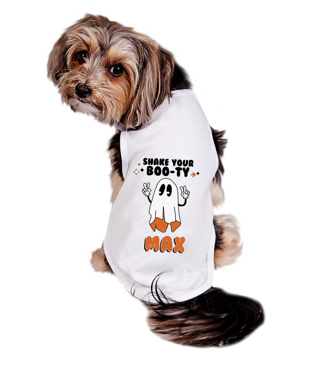 Halloween Dog Shirt | Personalized  Shake Your Boo-ty Boy Ghost
