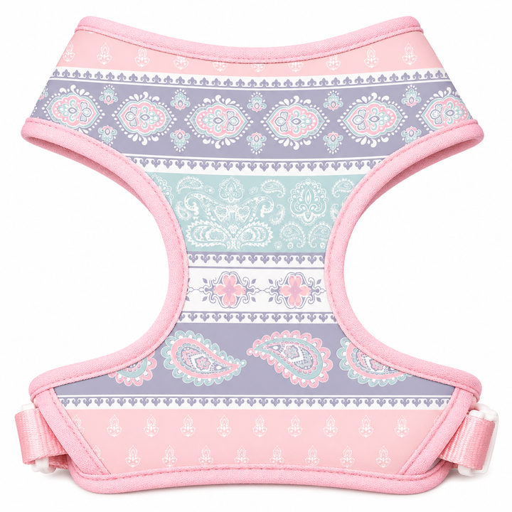 Pastel Paisley Dog Harness | Adjustable Pet Harness