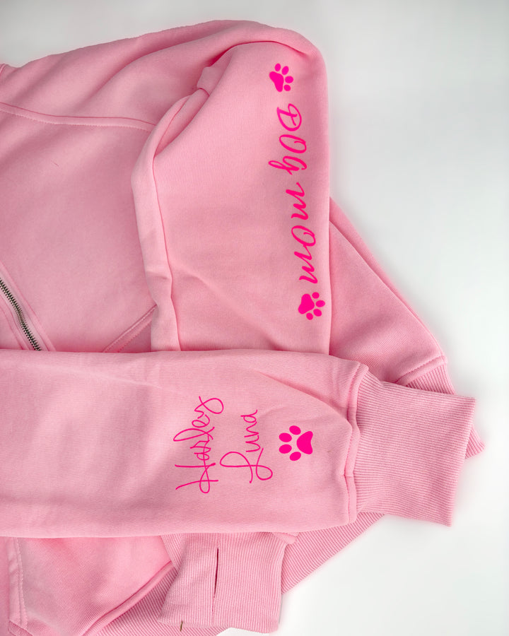 Plush Quarter Zip Dog Mom Pullover