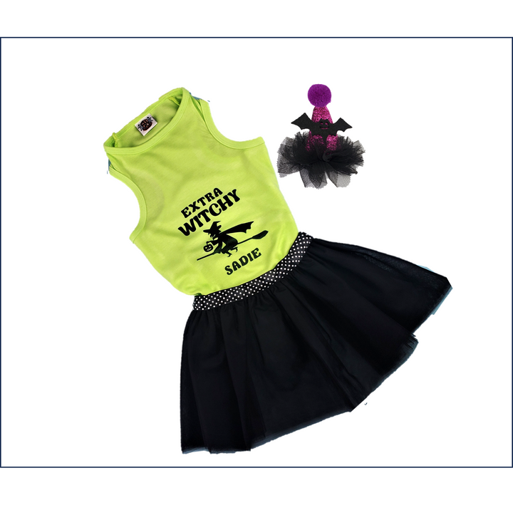 Halloween Dog Outfit | Extra Witchy Witch Dog Costume