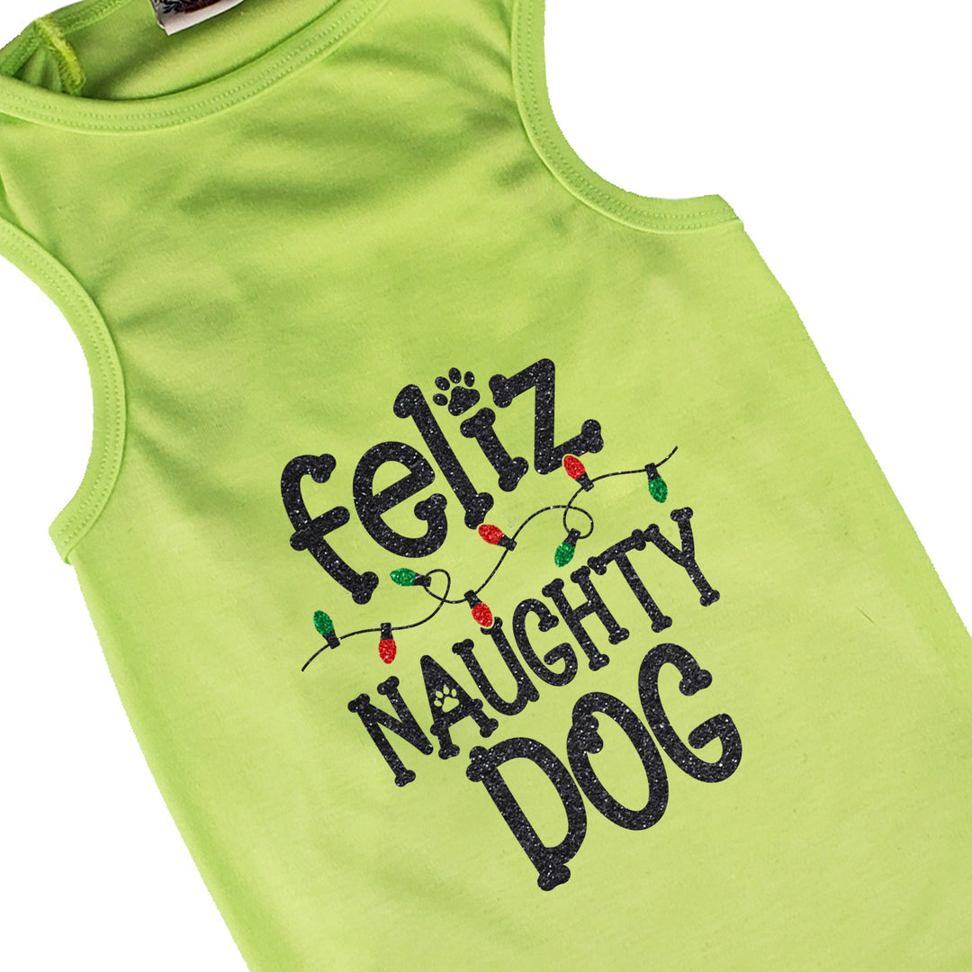 Holiday Dog Shirt | Feliz Naughty Dog
