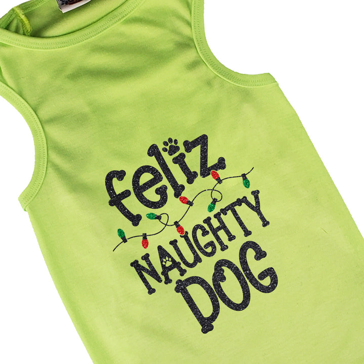 Holiday Dog Shirt | Feliz Naughty Dog
