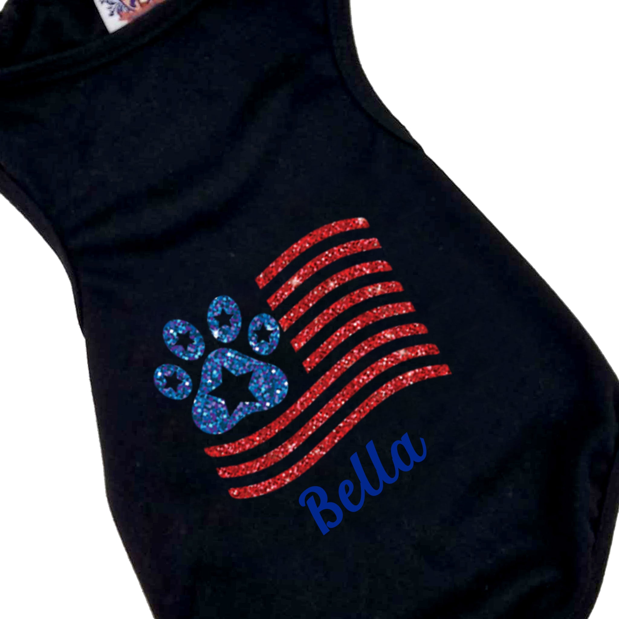 Dog Shirt | Sparkle Paw Flag