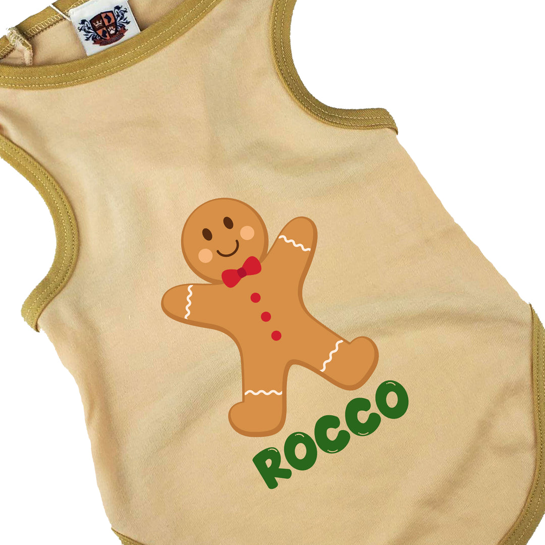 Holiday Dog Shirt | Gingerbread Boy