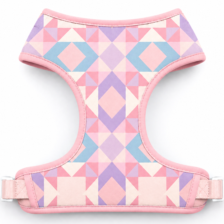 Low Country Dog Harness | Pastel Print Adjustable Pet Harness