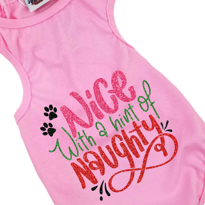 Holiday Dog Shirt | Nice With A Hint Of Naughty