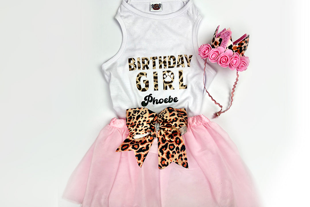 Personalized Birthday Girl Outfit | The Pink Cheetah