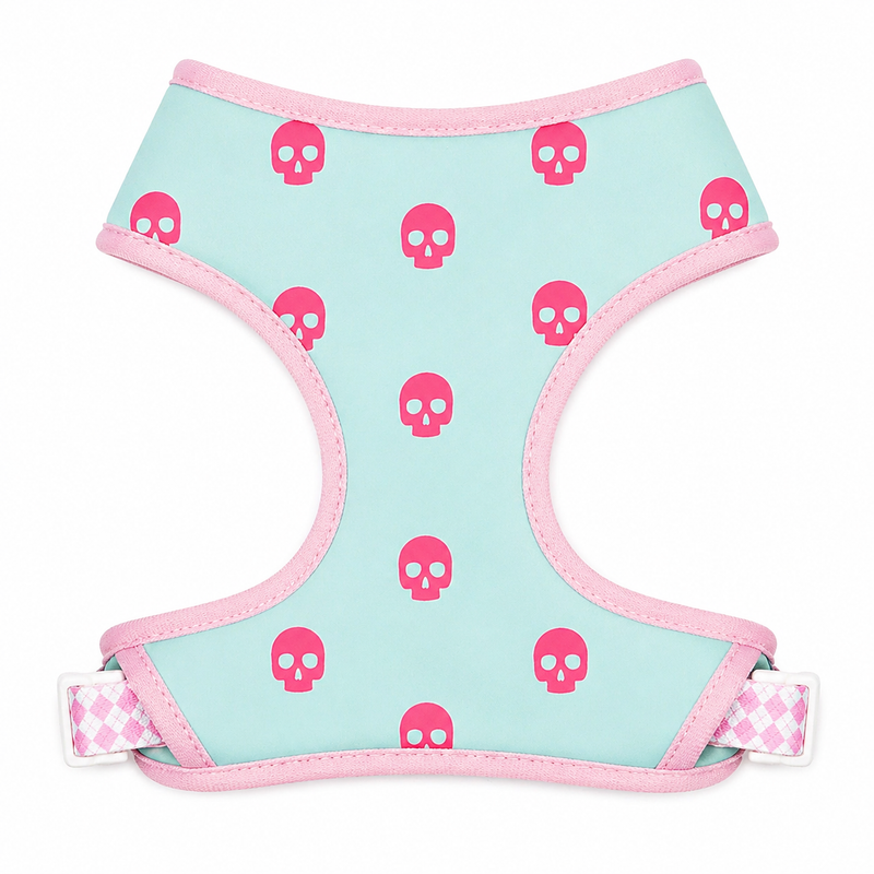 Prissy Pink Skulls Personalized Harness