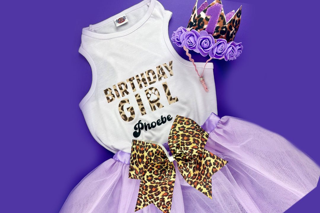 Personalized Birthday Girl Outfit | The Purple Cheetah