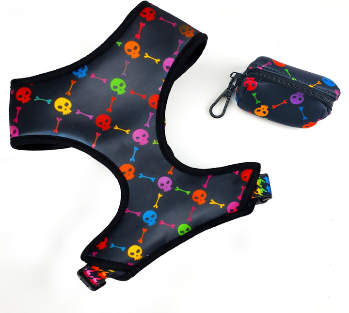 Rad Rainbow Skulls Harness
