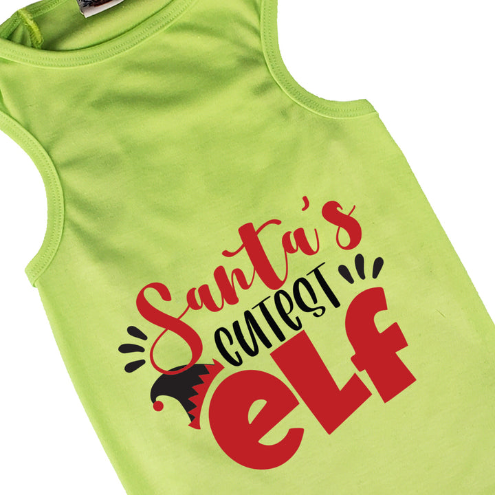Christmas Dog Tee & Bandana Combo |  Santa's Cutest Elf