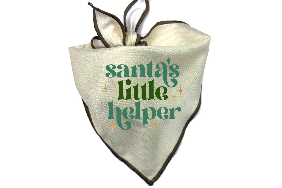 Holiday Dog Bandana | Santa's Little Helper