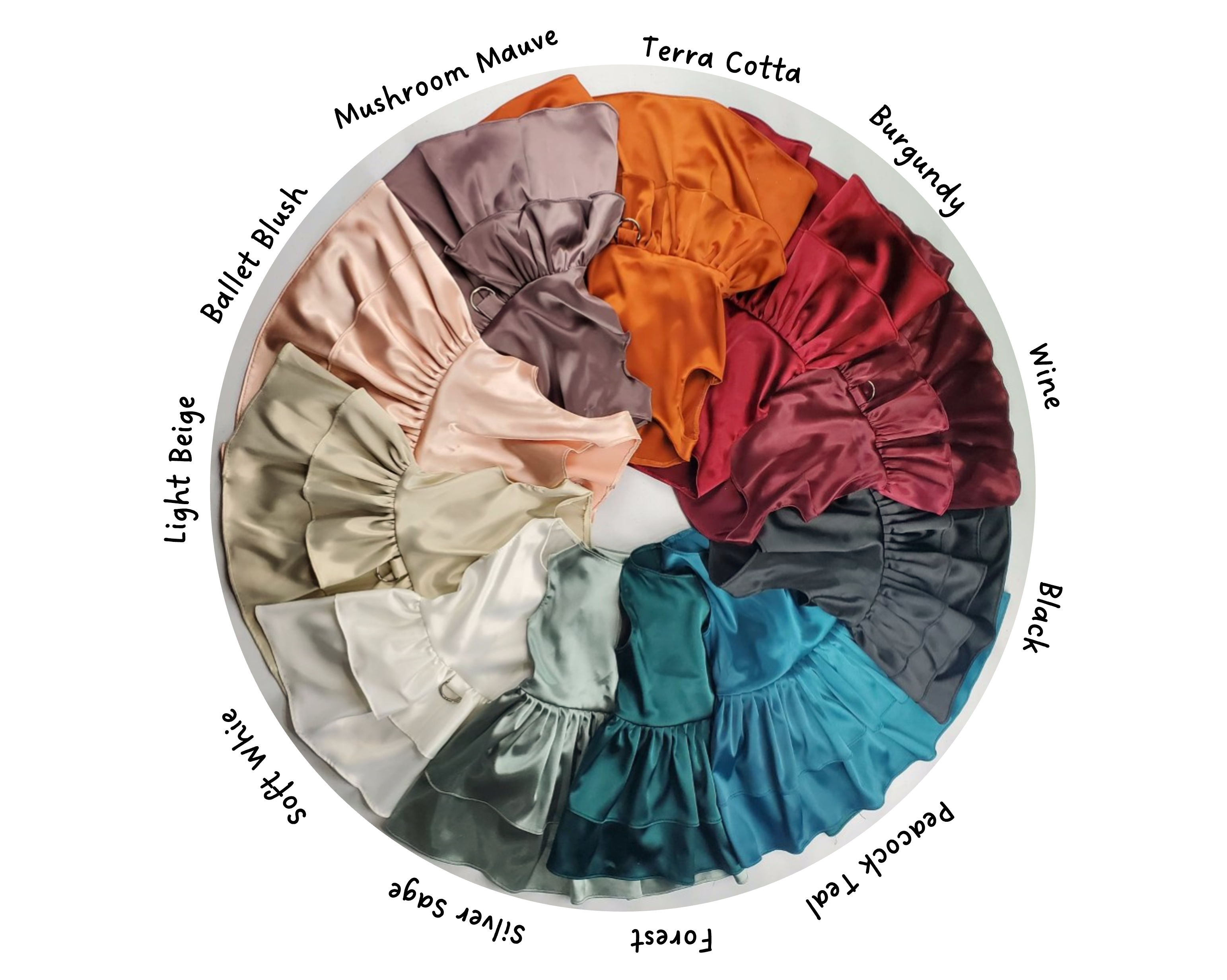 Satin Pet Dress | The Phoebe | 10 Color Options | Peacock Teal