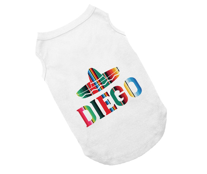 Personalized Serape Cinco De Mayo Dog Tee