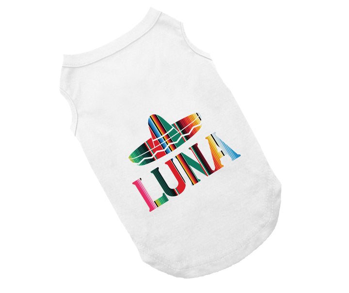 Personalized Serape Cinco De Mayo Dog Tee
