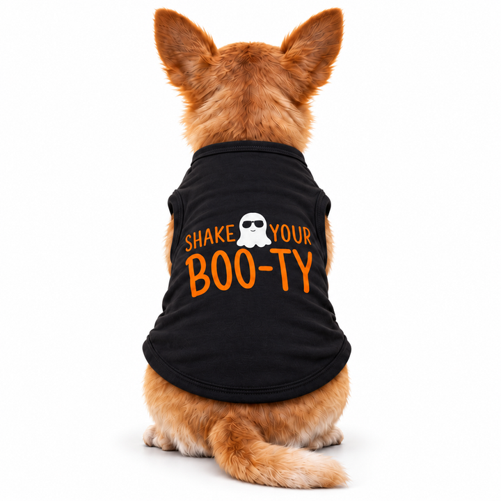 Glow In The Dark Halloween Dog Shirt | Shake Your Boo-ty!