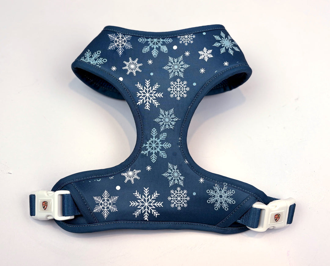 Holiday Harness | White and Light Blue Snowstar