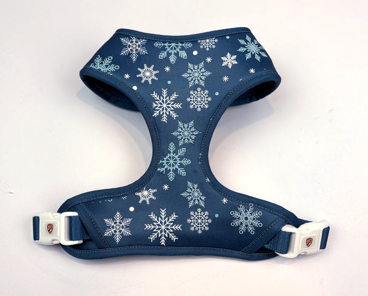 Holiday Harness | White and Light Blue Snowstar