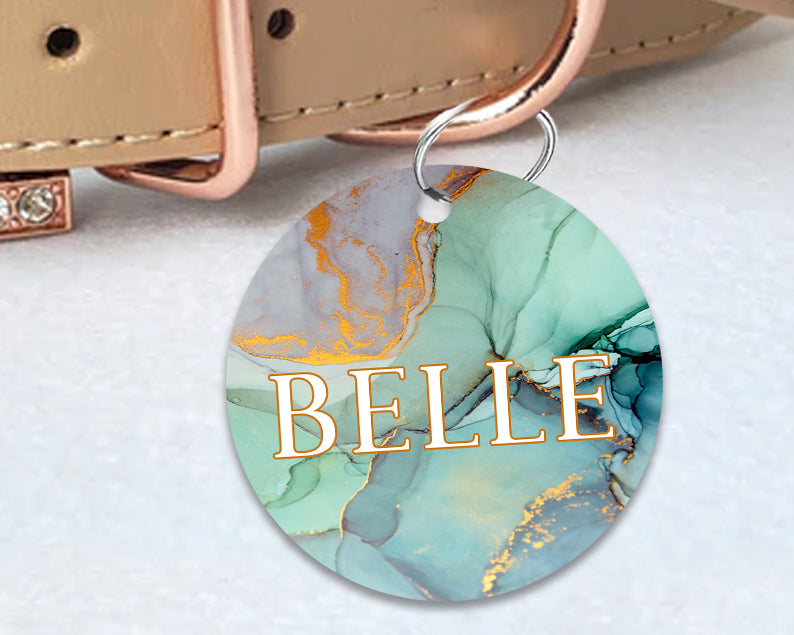 Pet ID Tag | Aqua Marble