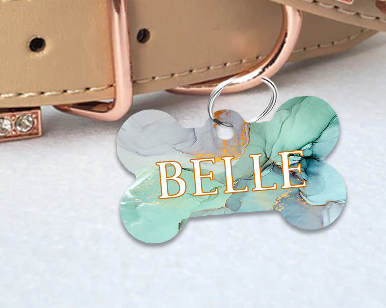 Pet ID Tag | Aqua Marble