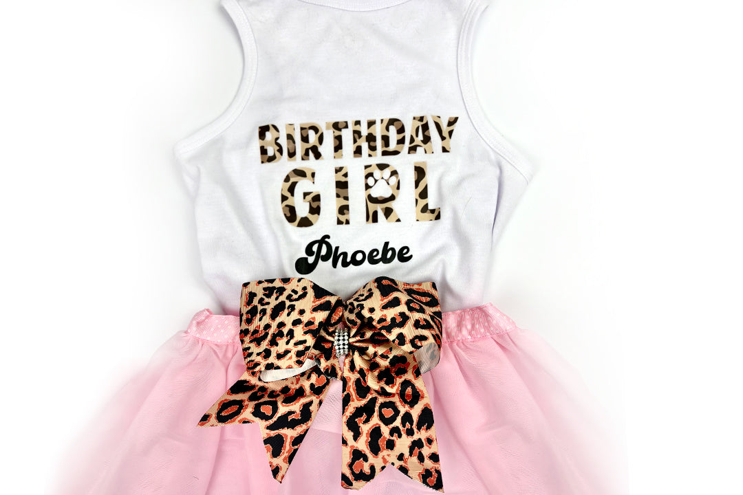 Personalized Birthday Girl Outfit | The Pink Cheetah