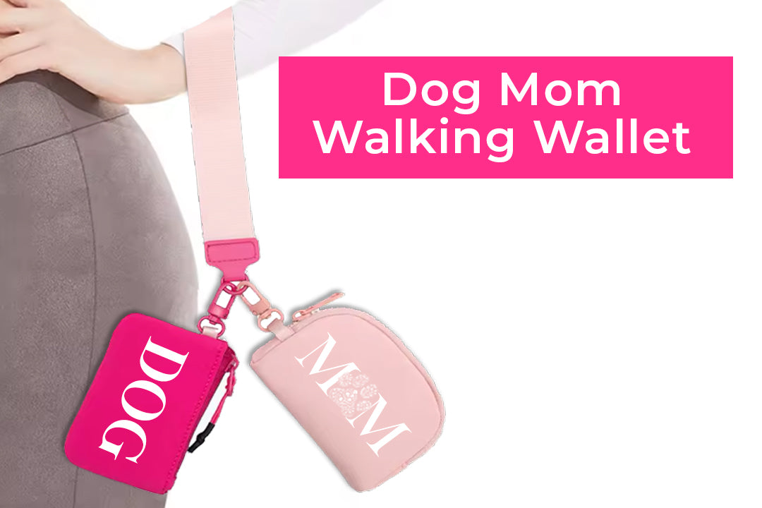 Dual Pouch Dog Mom Walking Wallet