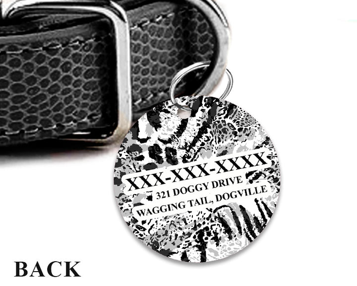 Pet ID Tag | Striped Zebra