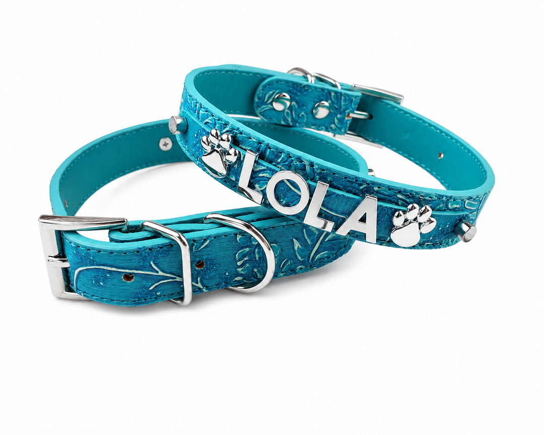 Blue Boheme Personalized Collar