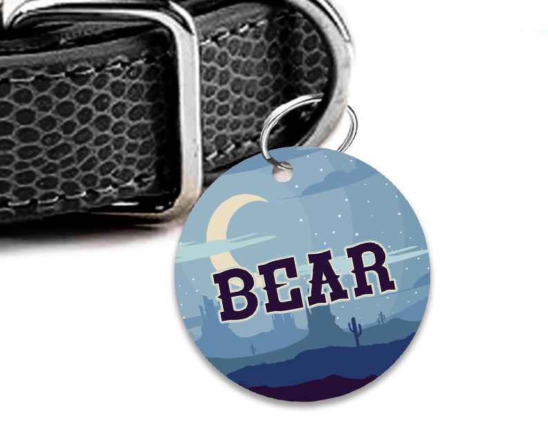 Pet ID Tag | Blue Desert