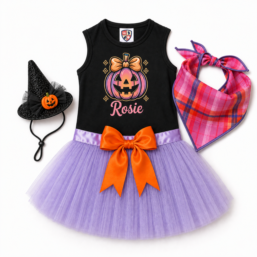 Coquette Pumpkin Halloween Dog Costume