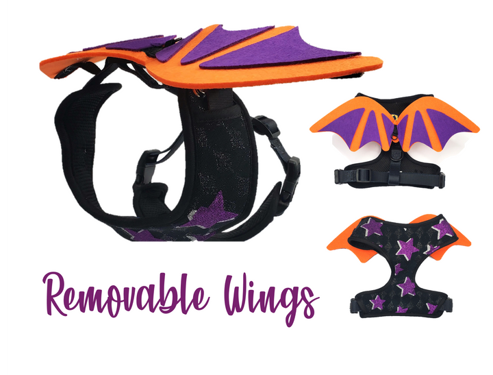 Purple Star Removable Bat Wing Harness