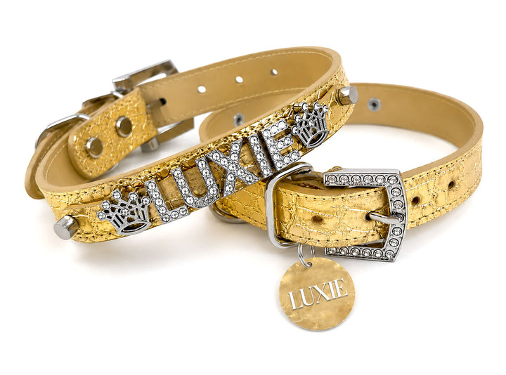 Collar | Gold Croc