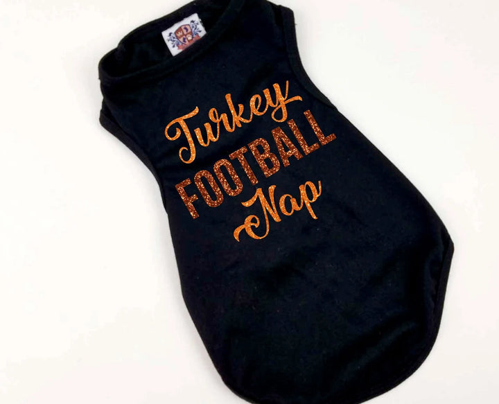 Holiday Dog Shirt | Turkey Football Nap