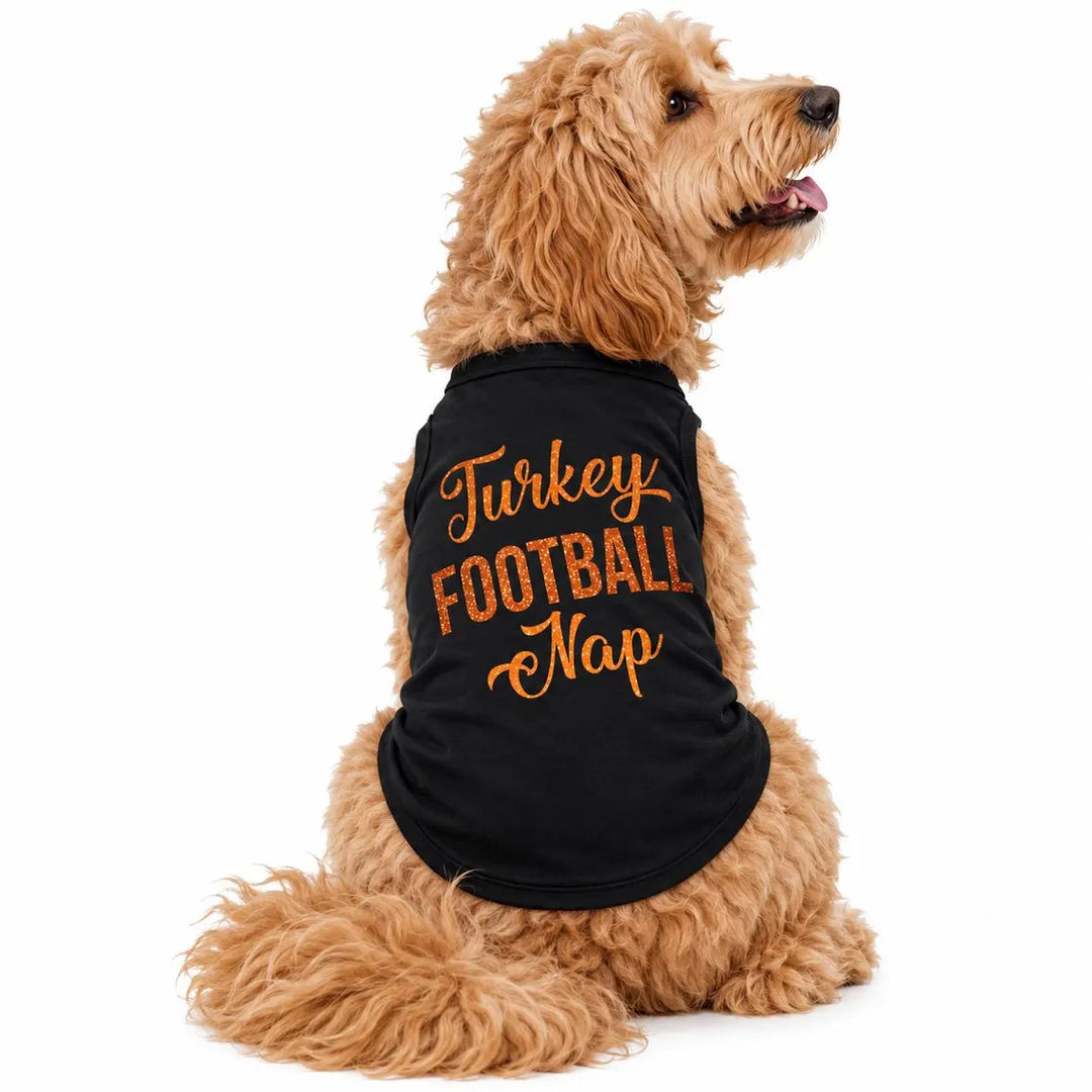 Holiday Dog Shirt | Turkey Football Nap