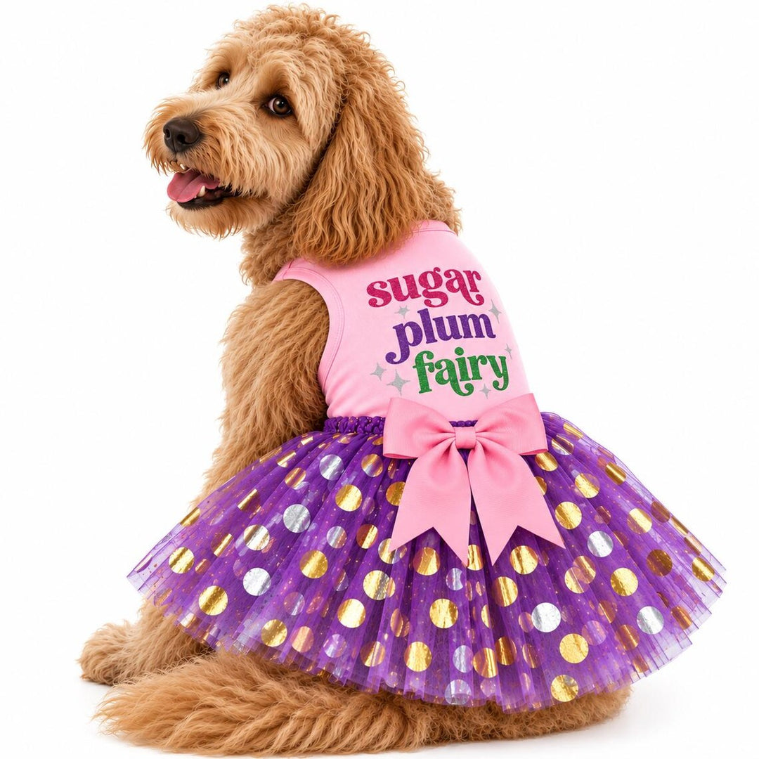 Holiday Pet Outfit |  Sugarplum Fairy