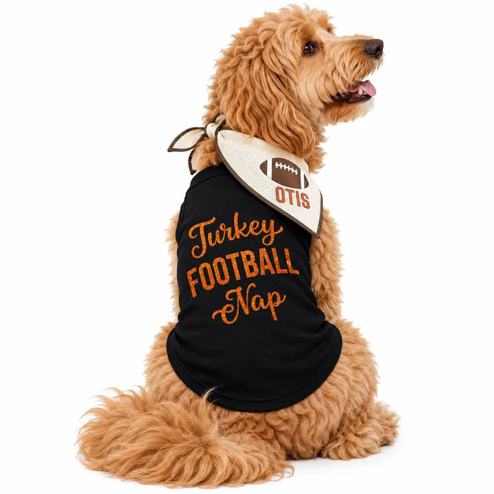 Holiday Dog Shirt | Turkey Football Nap