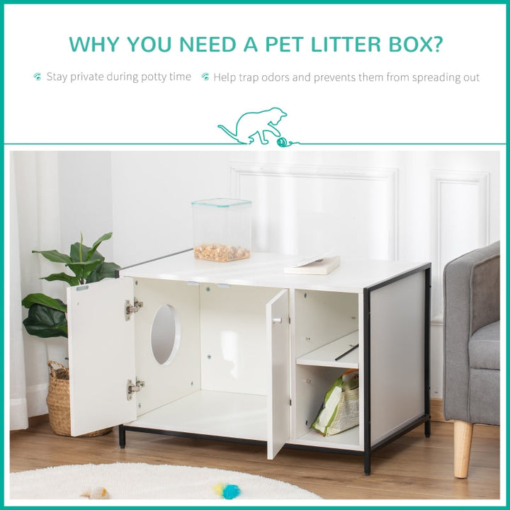 Hidden Cat Litter Box Enclosure
