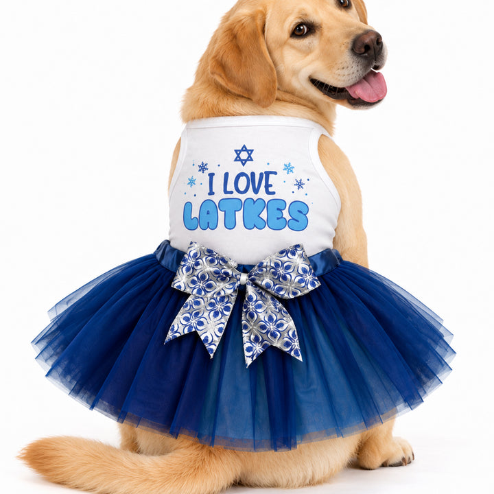I Love Latkes Hanukkah Pet Outfit